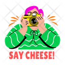 پیش‌نمایش فایل say-cheese-14417822 از پک مجموعه استیکرهای باحال