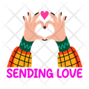 پیش‌نمایش فایل sending-love-14417807 از پک مجموعه استیکرهای باحال