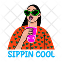 پیش‌نمایش فایل sipping-drink-14417856 از پک مجموعه استیکرهای باحال