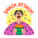 پیش‌نمایش فایل snack-attack-14417859 از پک مجموعه استیکرهای باحال