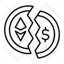 پیش‌نمایش فایل broken-coin-15544924 از پک ارز دیجیتال