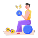 پیش‌نمایش فایل boy-doing-ball-exercise-8855259 از پک تناسب اندام
