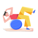 پیش‌نمایش فایل man-doing-ball-workout-8855274 از پک تناسب اندام