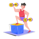 پیش‌نمایش فایل man-doing-bicep-exercise-8855266 از پک تناسب اندام