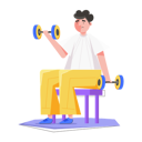 پیش‌نمایش فایل man-doing-bicep-training-8855279 از پک تناسب اندام