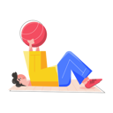 پیش‌نمایش فایل man-doing-exercise-with-yoga-ball-8855262 از پک تناسب اندام