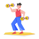 پیش‌نمایش فایل man-doing-muscle-training-8855282 از پک تناسب اندام