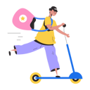 پیش‌نمایش فایل boy-riding-on-scooter-8856084 از پک افراد