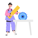 پیش‌نمایش فایل carpenter-cutting-wooden-on-sawing-machine-8856152 از پک افراد