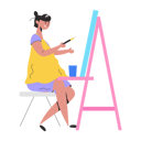 پیش‌نمایش فایل female-artist-doing-canvas-painting-8856191 از پک افراد