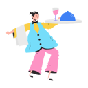 پیش‌نمایش فایل female-cafe-waiter-holding-drink-plate-8856160 از پک افراد