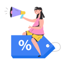 پیش‌نمایش فایل girl-announcing-sale-8856114 از پک افراد