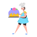 پیش‌نمایش فایل girl-doing-cake-baking-8856120 از پک افراد