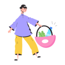 پیش‌نمایش فایل girl-doing-grocery-shopping-8856098 از پک افراد