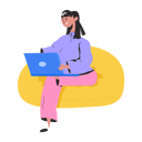 پیش‌نمایش فایل girl-doing-work-at-home-8856188 از پک افراد