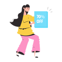 پیش‌نمایش فایل girl-getting-discount-offer-8856094 از پک افراد