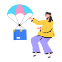 پیش‌نمایش فایل girl-getting-parcel-from-air-delivery-8856113 از پک افراد