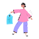 پیش‌نمایش فایل girl-holding-shopping-tag-8856080 از پک افراد