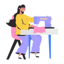 پیش‌نمایش فایل girl-making-dress-using-sewing-machine-8856124 از پک افراد
