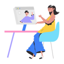 پیش‌نمایش فایل girl-talking-on-video-chat-8856181 از پک افراد