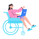 پیش‌نمایش فایل handicap-employee-working-on-laptop-8856176 از پک افراد