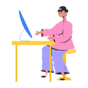 پیش‌نمایش فایل male-employee-working-at-office-8856187 از پک افراد