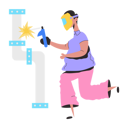 پیش‌نمایش فایل male-welder-welding-a-pipe-8856161 از پک افراد