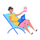پیش‌نمایش فایل man-doing-work-at-beach-8856090 از پک افراد