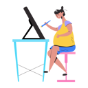 پیش‌نمایش فایل pregnant-artist-doing-painting-8856202 از پک افراد