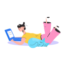 پیش‌نمایش فایل young-girl-doing-work-on-laptop-8856185 از پک افراد