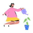پیش‌نمایش فایل young-girl-watering-plant-8856125 از پک افراد