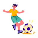 پیش‌نمایش فایل football-player-9106292 از پک ورزشی