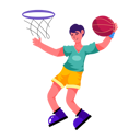 پیش‌نمایش فایل hoop-player-9106313 از پک ورزشی