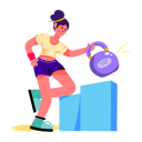 پیش‌نمایش فایل kettlebell-exercise-9106288 از پک ورزشی