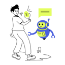 پیش‌نمایش فایل man-talking-with-robot-assistant-9111521 از پک هوش مصنوعی (AI)