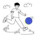 پیش‌نمایش فایل boy-playing-basketball-outside-9113099 از پک کمپینگ