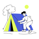 پیش‌نمایش فایل boy-setting-up-tent-for-camping-9113084 از پک کمپینگ