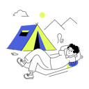 پیش‌نمایش فایل man-doing-solo-camping-9113094 از پک کمپینگ