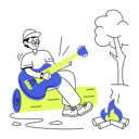 پیش‌نمایش فایل man-playing-guitar-while-camping-9113075 از پک کمپینگ
