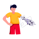 پیش‌نمایش فایل boy-with-prosthetic-hand-9139584 از پک ربات