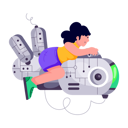 پیش‌نمایش فایل girl-with-robotic-machine-9139602 از پک ربات