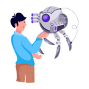پیش‌نمایش فایل man-with-robot-9139583 از پک ربات