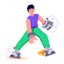پیش‌نمایش فایل man-with-robotic-hand-and-legs-9139607 از پک ربات