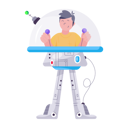 پیش‌نمایش فایل man-with-robotic-legs-9139587 از پک ربات