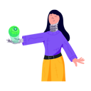 پیش‌نمایش فایل prosthetic-girl-with-prosthesis-arm-9139579 از پک ربات