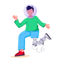 پیش‌نمایش فایل robotic-man-with-bionic-leg-9139603 از پک ربات