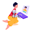 پیش‌نمایش فایل young-boy-with-prosthetic-hand-working-on-laptop-9139576 از پک ربات