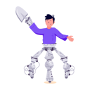 پیش‌نمایش فایل young-boy-with-robotic-hand-and-leg-9139577 از پک ربات