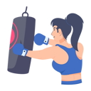 پیش‌نمایش فایل girl-do-cardio-boxing-9264311 از پک فعالیت روزانه