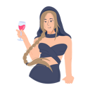 پیش‌نمایش فایل girl-enjoying-wine-9264331 از پک فعالیت روزانه